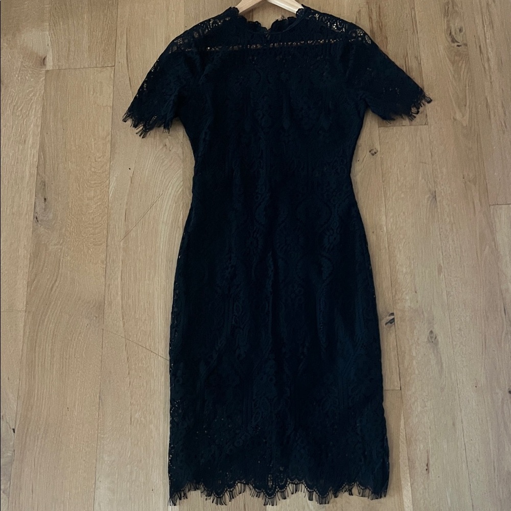 Lulus small Elegant Black Lace Dress